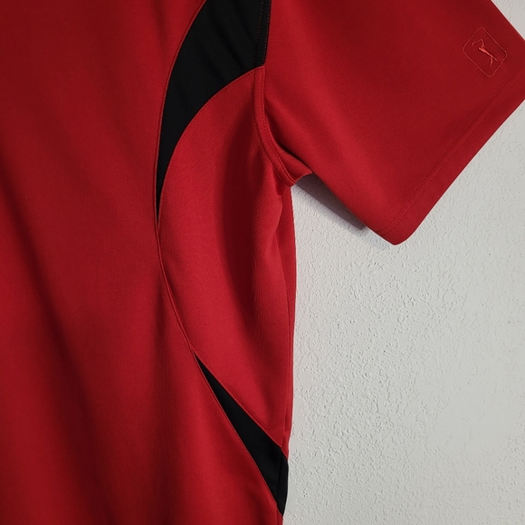 Red W/ Black Stripes Mens PGA Tour Short Sleeve Golf Polo Shirt size XL - Picture 7 of 11